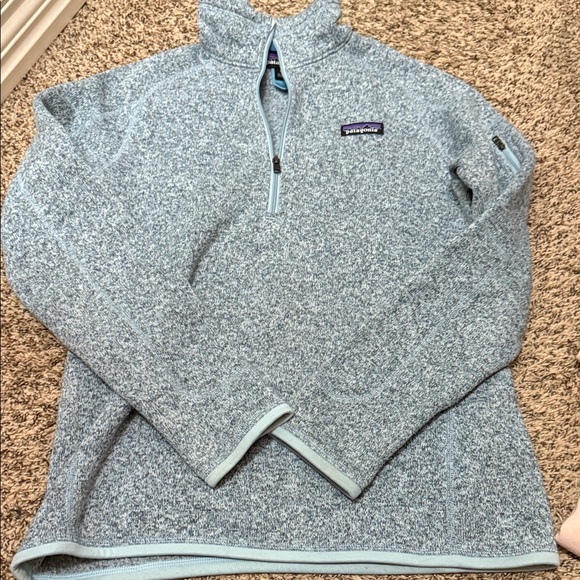 Patagonia Jackets & Blazers - Patagonia Light Blue Fleece Pullover